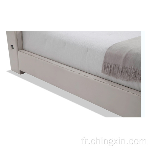 Bouton Tufting Tissu rembourré lit en gros